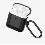 Wholesale Heavy Duty Shockproof Armor Hybrid Protective Case Cover for Apple Airpods 2 / 1 (Black)